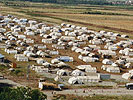Ansicht Flüchtlingscamp in Richtung Nord. (Bild öffnet sich in einem neuen Fenster)