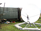 Satellitenkommunikation nach Österreich. (Bild öffnet sich in einem neuen Fenster)