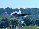 Landeanflug F/A-18. (Bild öffnet sich in einem neuen Fenster)