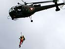 Hubschrauberbergungen Symbolfoto. (Bild öffnet sich in einem neuen Fenster)