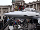 Das 1:1 Modell des Eurofighters - ein Publikumsmagnet. (Bild öffnet sich in einem neuen Fenster)
