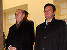 Bundespräsident Klestil und Minister Platter in der Krypta. (Bild öffnet sich in einem neuen Fenster)