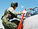 Pilot des Sea Harrier FA2. (Bild öffnet sich in einem neuen Fenster)