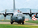 C130 Hercules der US Airforce. (Bild öffnet sich in einem neuen Fenster)