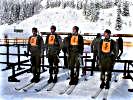 Die Mannschaft des Jägerbataillons 24/Tirol bei der Rückmeldung. (Bild öffnet sich in einem neuen Fenster)