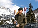 Sieger Biathlon Allg. Klasse: Rekrut Eduard Wimberger, Salzburg. (Bild öffnet sich in einem neuen Fenster)
