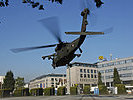 Spannender Schlusspunkt: Der "Black Hawk" hebt in Linz ab. (Bild öffnet sich in einem neuen Fenster)