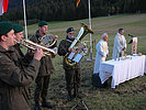 Ein Quartett der Militärmusik Tirol umrahmte den Festakt. (Bild öffnet sich in einem neuen Fenster)