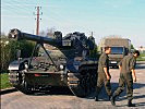 Ein Jagdpanzer "Kürassier" ist fertig für den Marsch. (Bild öffnet sich in einem neuen Fenster)