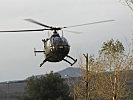 Der albanische Medical Helicopter BO-105 E-4. (Bild öffnet sich in einem neuen Fenster)