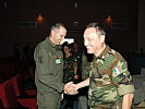 Der Brigadekommandant und der italienische Übungskoordinator. (Bild öffnet sich in einem neuen Fenster)