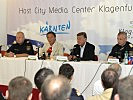 Pressekonferenz mit Bürgermeister Scheucher und Landeshauptmann Haider. (Bild öffnet sich in einem neuen Fenster)