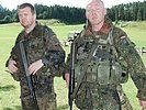 Deutsche Wettkämpfer in Gefechtsausrüstung... (Bild öffnet sich in einem neuen Fenster)
