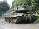 Ein Kampfpanzer "Leopard" 2A4 ist in Allentsteig eingetroffen. (Bild öffnet sich in einem neuen Fenster)