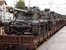 Diese Jagdpanzer "Kürassier" erreichten das Übungsgelände per Bahn. (Bild öffnet sich in einem neuen Fenster)