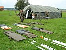 Ein Drash-Zelt wurde als Truppenverbandplatz eingerichtet. (Bild öffnet sich in einem neuen Fenster)