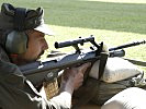 Verwendet wird die Bundesheer-Standardwaffe, das Sturmgewehr 77. (Bild öffnet sich in einem neuen Fenster)