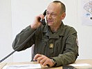 Brigadier Karl Pronhagl koordiniert virtuelle Übung und reale Welt. (Bild öffnet sich in einem neuen Fenster)