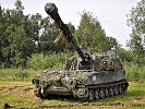 Die Panzerhaubitze M-109 A5Ö hat eine Reichweite von 28 km. (Bild öffnet sich in einem neuen Fenster)