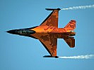 Eine F-16 der niederländischen Luftwaffe. (Bild öffnet sich in einem neuen Fenster)