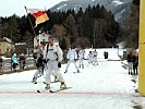 Zieleinlauf des Siegerteams vom Jägerbataillon 26 aus Kärnten. (Bild öffnet sich in einem neuen Fenster)