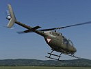 Der bewaffnete Verbindungshubschrauber OH-58 "Kiowa". (Bild öffnet sich in einem neuen Fenster)