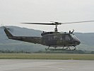 Die Bundeswehr nimmt mit einem UH-1D-Hubschrauber an der Übung teil. (Bild öffnet sich in einem neuen Fenster)