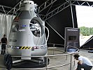 Europapremiere: die Stratos-Kapsel von Felix Baumgartner bei der AIRPOWER. (Bild öffnet sich in einem neuen Fenster)