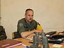 Oberst Jamnig an seinem EURAD13-Schreibtisch. (Bild öffnet sich in einem neuen Fenster)