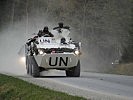 Radpanzer "Pandur" in UN-Ausführung. (Bild öffnet sich in einem neuen Fenster)