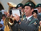 Musikalische Umrahmung der Feier durch die Militärmusik Burgenland. (Bild öffnet sich in einem neuen Fenster)