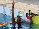 Naiana Freire aus Brasilien freut sich über den neuen Weltrekord. (Bild öffnet sich in einem neuen Fenster)
