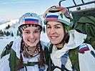 Zwei russische Soldtinnen des weiblichen Teams Russland 3. (Bild öffnet sich in einem neuen Fenster)