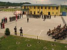 Die "Medal Parade" fand am Antreteplatz des Camp Edelweiß statt. (Bild öffnet sich in einem neuen Fenster)