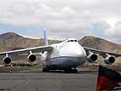Zum 100. mal in Kabul gelandet: eine Antonov aus der Ukraine. (Bild öffnet sich in einem neuen Fenster)