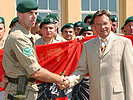 Hauptmann Rott, li., wird in Afghanistan die Verantwortung tragen. (Bild öffnet sich in einem neuen Fenster)