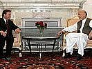 Höhepunkt des Besuchs: Das Treffen mit Afghanistans Präsident Hamid Karzai. (Bild öffnet sich in einem neuen Fenster)