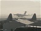 Am Nachmittag landet ein C-17 Transporter der US-Air Force in Hörsching. (Bild öffnet sich in einem neuen Fenster)