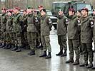 Befehlsausgabe am Infanterie-Ausbildungszentrum Hammelburg. (Bild öffnet sich in einem neuen Fenster)