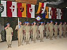 Soldaten der 1. Kompanie sind am Mount Hermon zur Verleihung angetreten. (Bild öffnet sich in einem neuen Fenster)