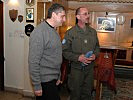 Bataillonskommandant Oberstleutnant Wolf begrüßte Minister Spindelegger. (Bild öffnet sich in einem neuen Fenster)