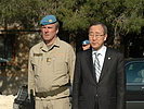 Der Generalsekretär dankte den Soldaten für ihren Friedenseinsatz. (Bild öffnet sich in einem neuen Fenster)
