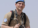 Wachtmeister Bauer arbeitet im Normaldienst als Fotograf der UN-Truppe. (Bild öffnet sich in einem neuen Fenster)