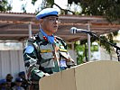 Brigadegeneral Tarundeep Kumar bei seiner Festansprache. (Bild öffnet sich in einem neuen Fenster)
