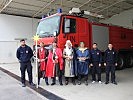 Die "Heiligen Drei Könige" bei der Brandschutzgruppe. (Bild öffnet sich in einem neuen Fenster)