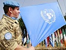 Die UN-Flagge wurde gehisst. (Bild öffnet sich in einem neuen Fenster)