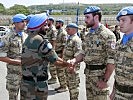 Der stellvertretende UNIFIL-Kommandant Brigadegeneral Bajaj bedankt sich. (Bild öffnet sich in einem neuen Fenster)