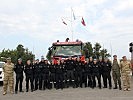 Sedlaczek, Weinlich und das Team der AUTCON/UNIFIL-Feuerwehr. (Bild öffnet sich in einem neuen Fenster)