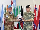 Brieger mit UNIFIL-Kommandant Generalmajor Stefano Del Col. (Bild öffnet sich in einem neuen Fenster)