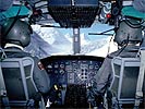 Blick ins Cockpit einer AB-212. (Bild öffnet sich in einem neuen Fenster)